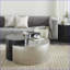 Noir et noir Table basse argentée moderne en fer pour le salon, conception artistique durable-552266925