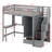 Imantas Kids Twin Loft Bed with Drawers-2144086728
