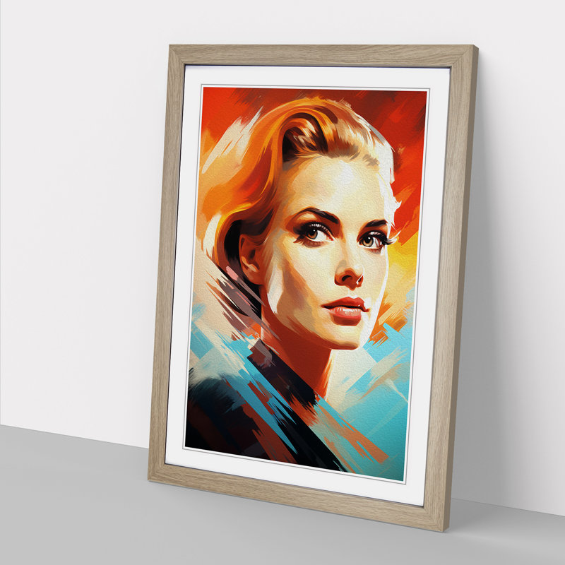 Grace Kelly Futurism - Framed Print