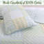 Ensemble de courtepointe réversible en coton standard bleu / vert 3 pièces BB2022-075-1278879862