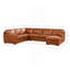 Leather Right Chaise Sectional-2035476162