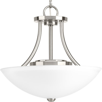 Plafonnier semi-encastré simple en forme de bol 12,88 po Carilynn