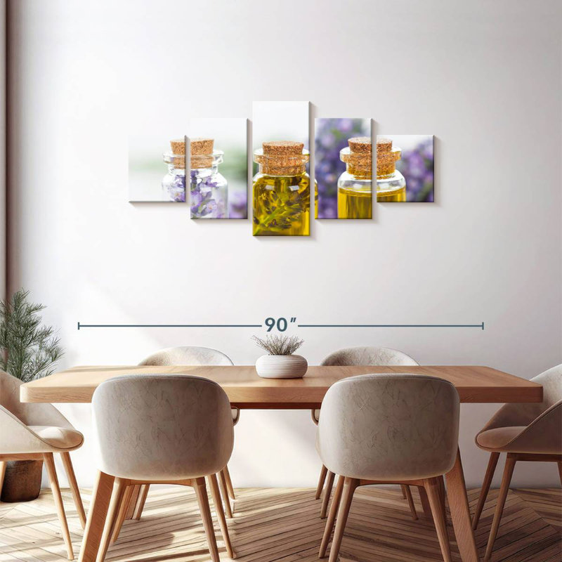 Lavender Essential Oils, 30" H x 68" W