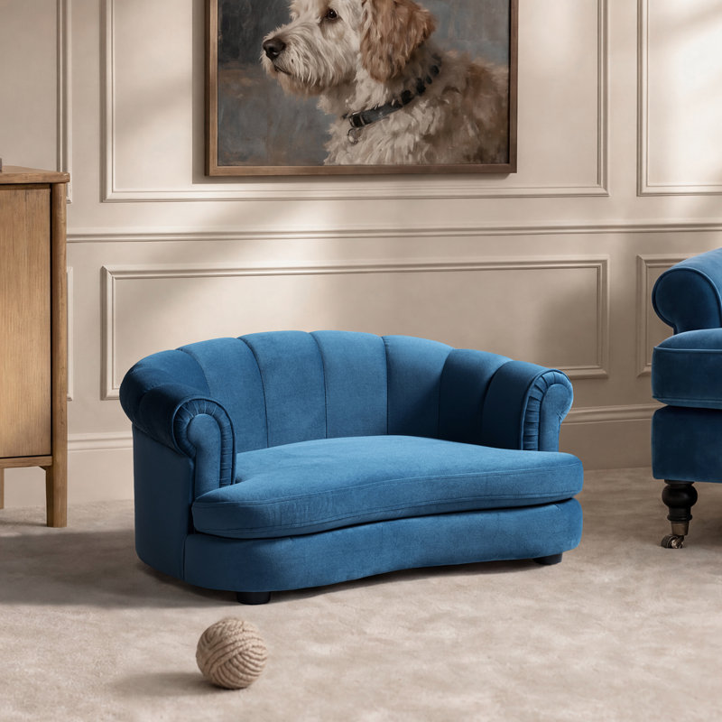 Canapé-lit pour chien 35,5 po Halle, Velours doré