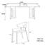 Ensemble de salle à manger rectangulaire rétro-100491845-100491841