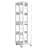 Modern 4-Tier All-Steel Rotating Bookshelf with 360-Degree Storage and Lockable Silent Wheels-1177108745