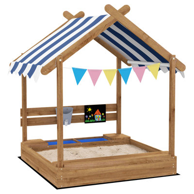 Outsunny x Solid Wood Sandbox