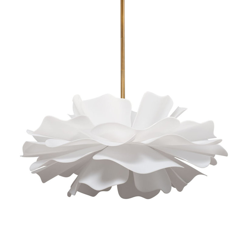 Zinnia Chandelier, Small, 43.5" H x 36" W x 36" D