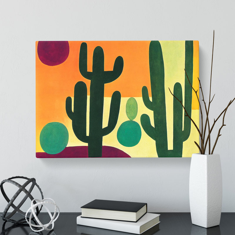 Abstract Cactus Vol.1 - Wrapped Canvas, 40cm H x 60cm W x 3cm D