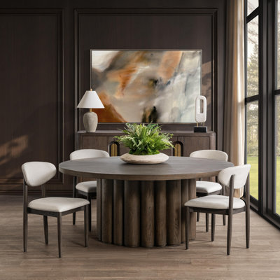 Tiber 5-piece Oak Veneer Dining Table Set