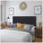 Tufted Upholstered Bed Headboard With Modern Button Design Adjustable And Durable Metal Legs For Bedroom-64501786