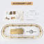 Lustre linéaire doré à 14 ampoules Radiant Gold - réglable en hauteur, prêt pour le plafond incliné