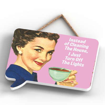 Pinup Instead Of Cleaning - Print on MDF