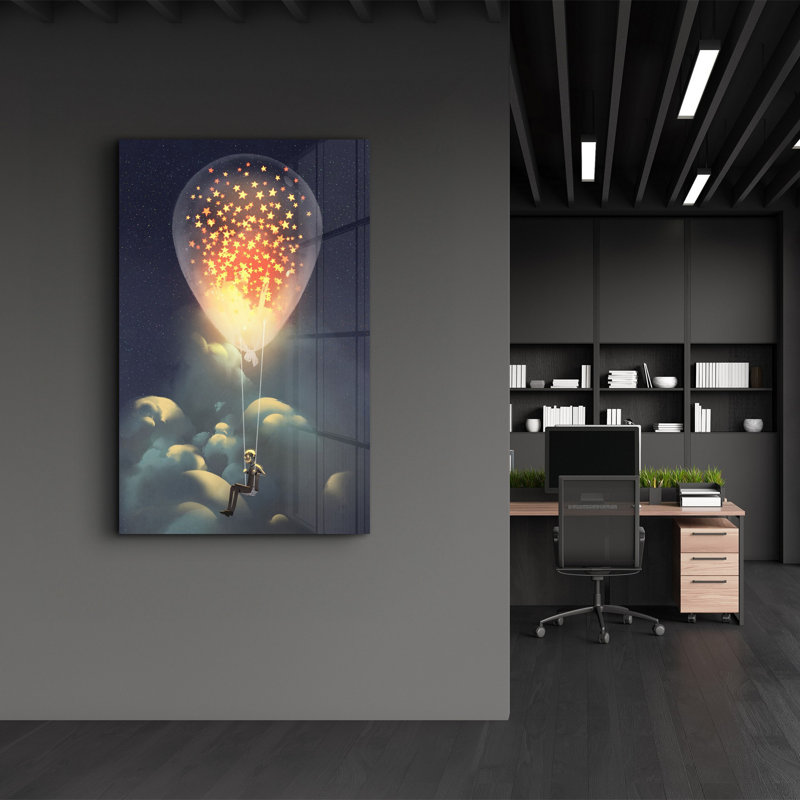Peinture décorative en verre trempé