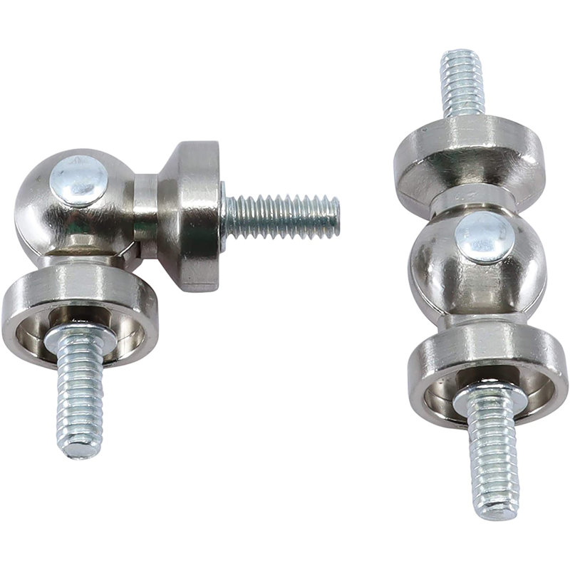 Meriville Hinged Elbow Connector, 2 pcs, 0.625", Satin Nickel