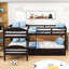 Lit superposé en bois avec lit gigogne simple Hardej Kids-1949873350