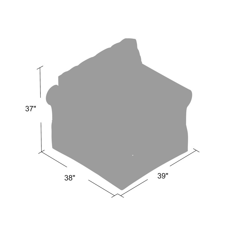 Fauteuil Thames, Flanelle grise de la sucrerie