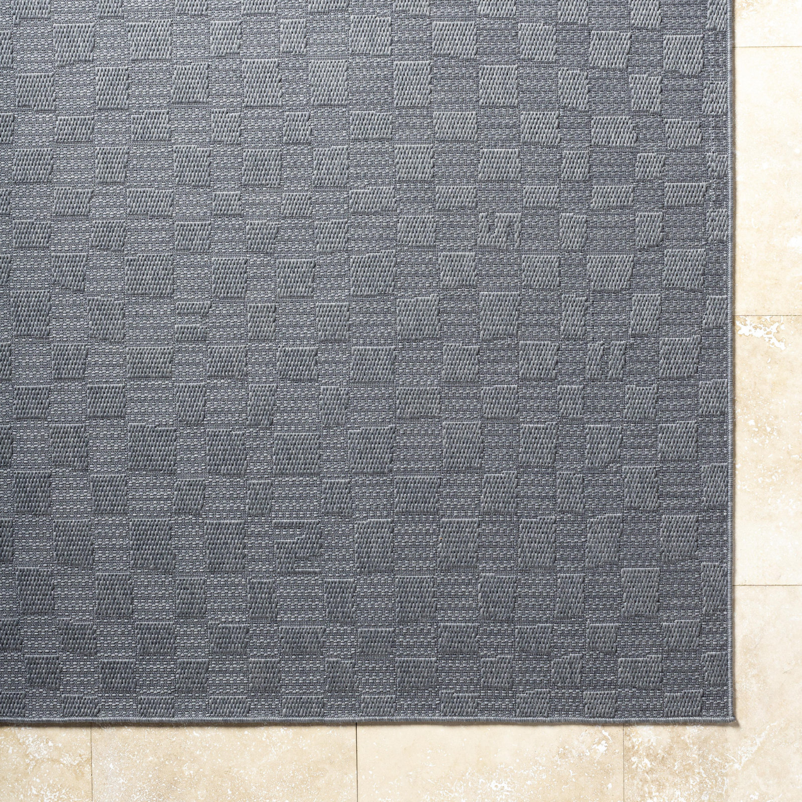 Winn Checkered Rug, Rectangle 6'7" x 9'