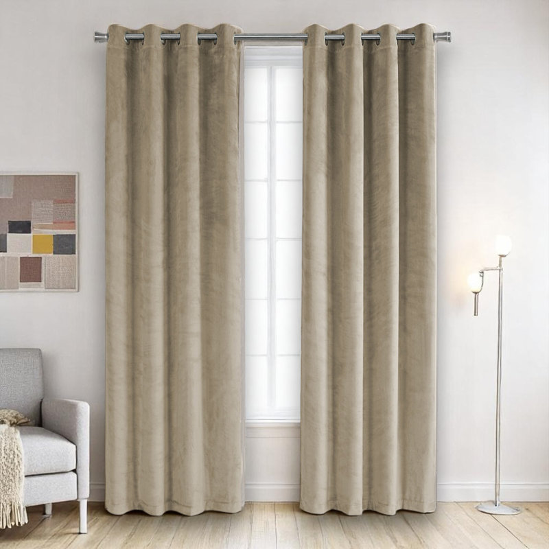 Aliana Curtain Panel 2pcs Set 54"W X 95"L