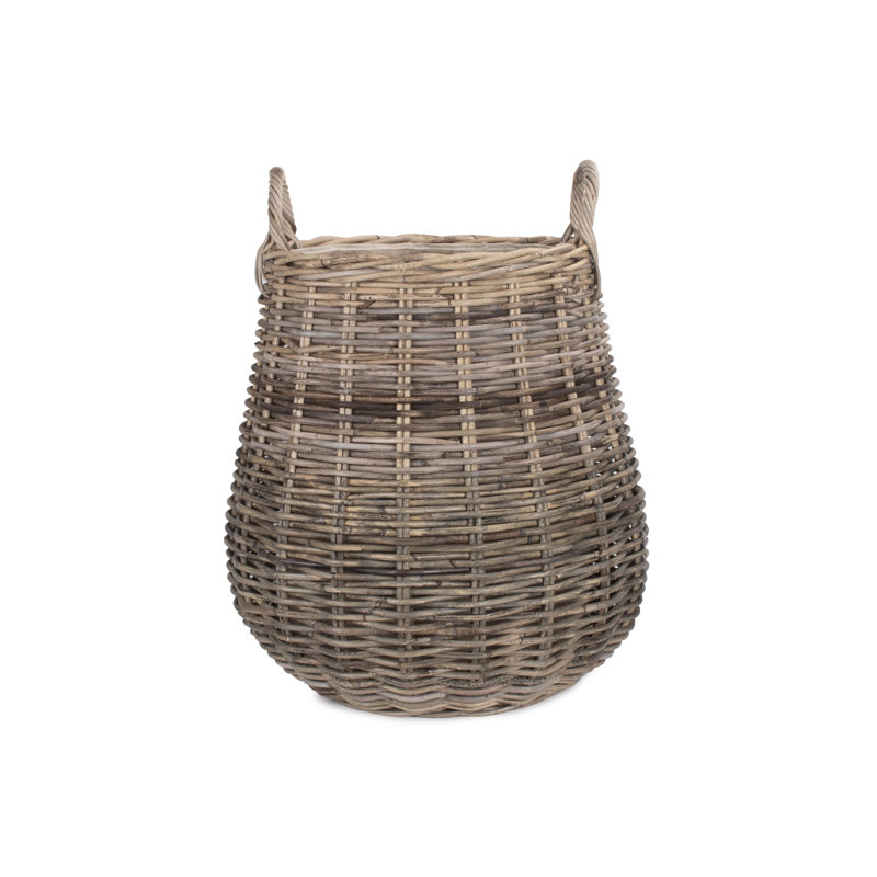 Wicker Rattan Log Basket