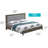 Stylish Gray Full Bed With Functionality