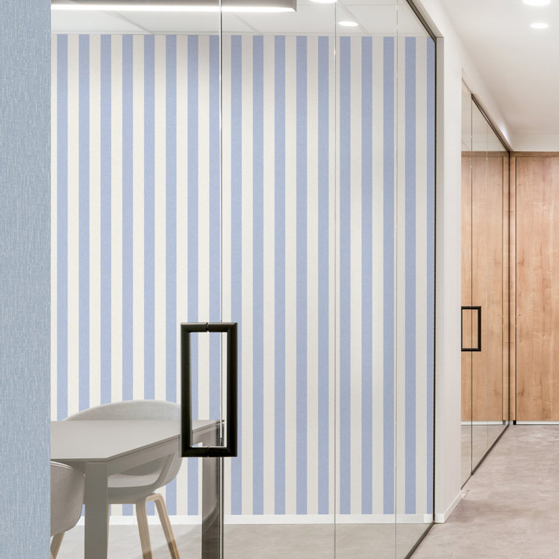 Rouleau de papier peint enduit Atmosphere Collection, Bleu