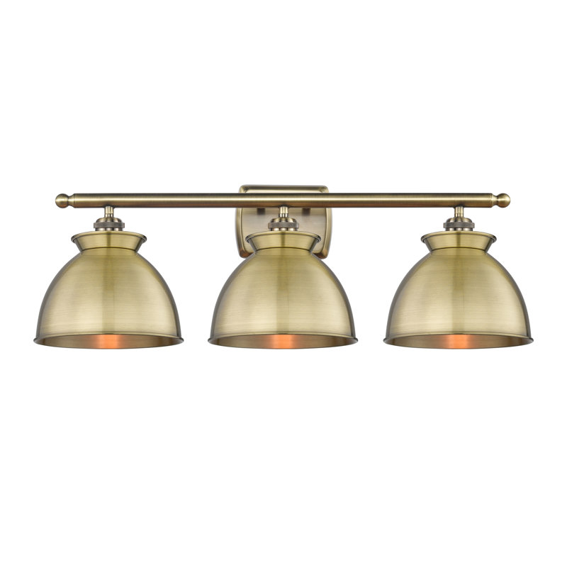 Éclairage pour meuble-lavabo à intensité variable 3 lumières Erastus, Laiton antique, Ampoule non incluse, Laiton antique