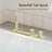 Doux Waterfall Deck-Mount Bathtub Filler Faucet with Diverter and Handheld Shower-110220850
