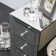 Cassie Mirrored Glass Bedside Table With Three Drawers Size