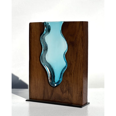 Handmade Wood Table Vase