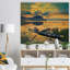 «bateau on water twilight after printing after coucher-34273561-34273563