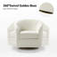 Holden 31.5" Wide Velvet Swivel Barrel Chair-960643162