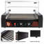 Hot Dog Roller - Machine à hot-dogs à 9 rouleaux en acier inoxydable avec chauffe-chignon et housse - Hot-Dog pour 24 Hot Dogs par Great Northern Popcorn