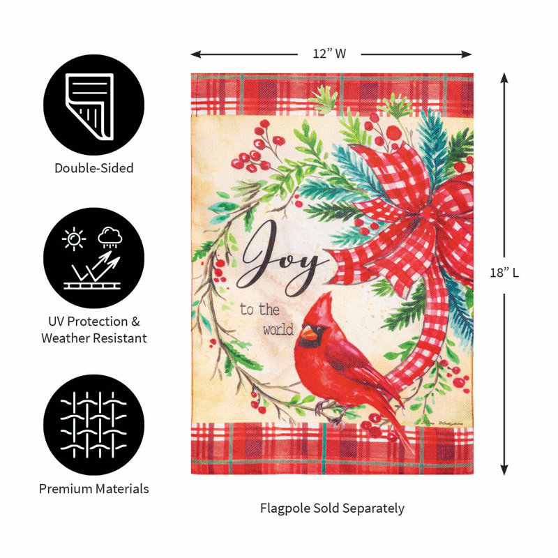 Drapeau de jardin Cardinal Joy