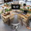Bureau en L à hauteur ajustable Suzette-2101600395