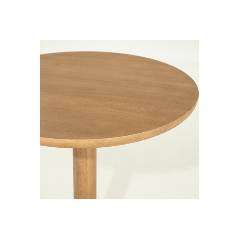 Florent Round Solid Wood Dining Table, Natural