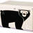 3 Sprouts  - Toy Chest Storage Box for Kids Playroom, Bear