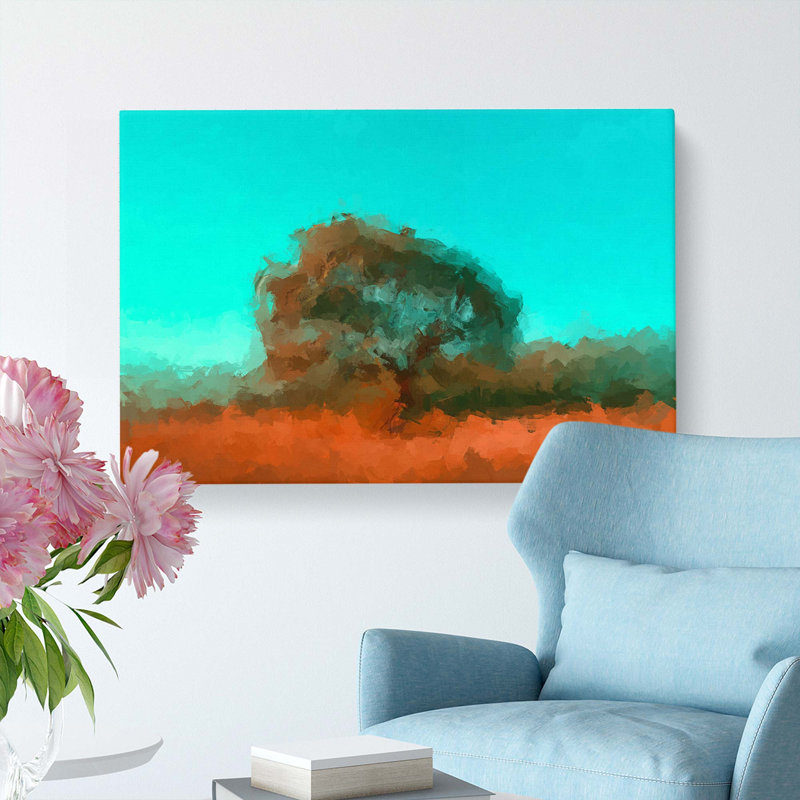 Gazing at the Tree in Abstract - Wrapped Canvas, 35cm H x 50cm W x 3cm D