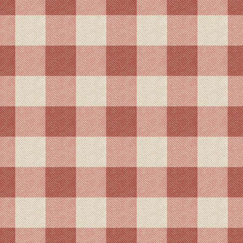 Washed Gingham, Premium Paper, Red Clay