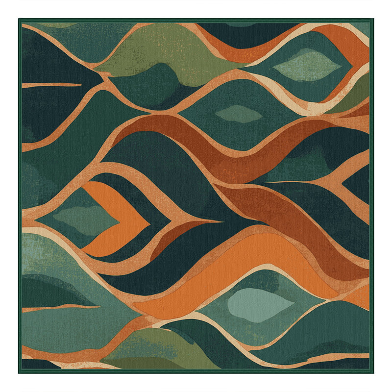 Tapis mosaïque Forest Prime, Carré 4 pi