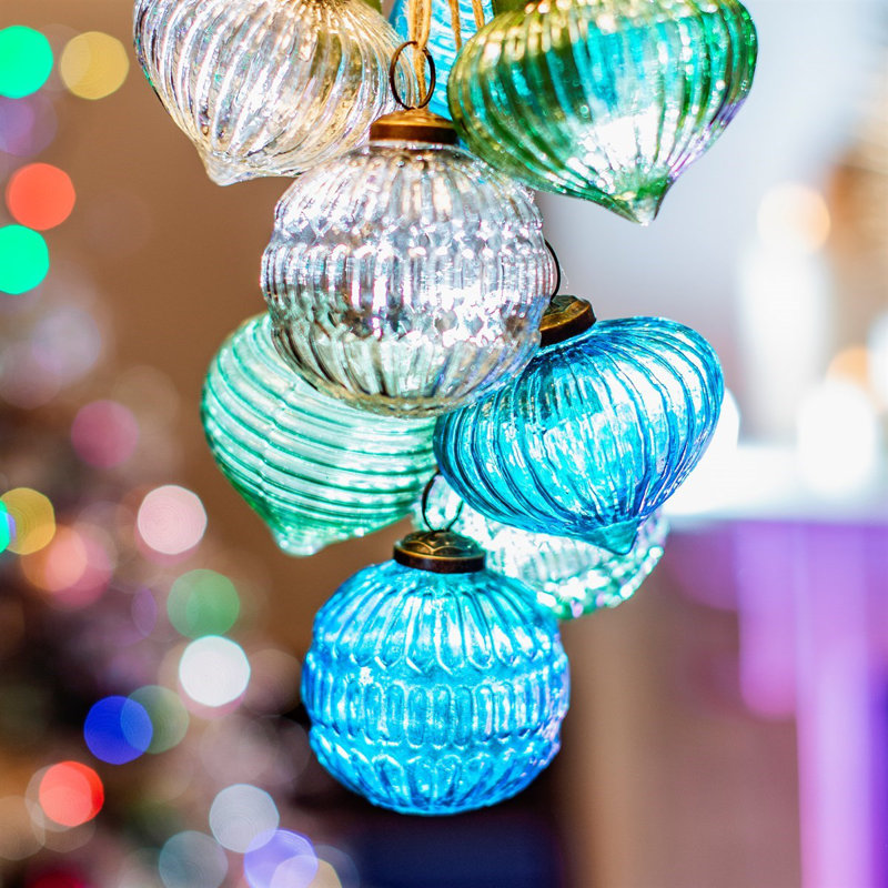 Solid Colour Glass Bauble, Green