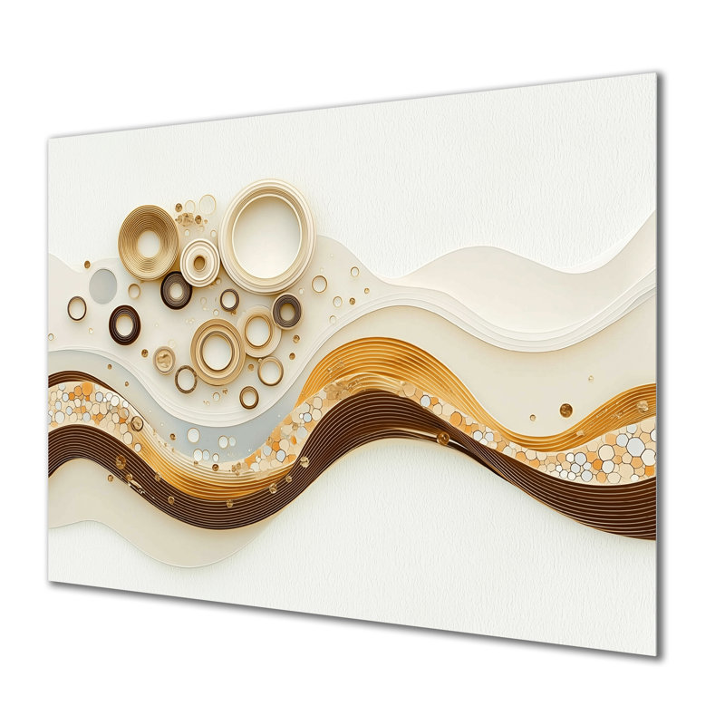 Minimalist Marble River II - Abstract Wall Decor, impression murale en métal, 30" H x 40" W x 0.84" D