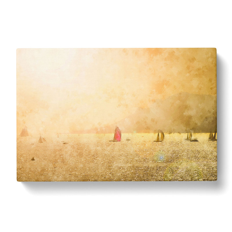 Sailing Boats - Wrapped Canvas Painting, 50cm H x 76cm W x 3cm D
