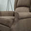 Pour le salon, la chambre à coucher et le bureau personnel |  Fauteuil inclinable de massage à oreilles 1 place, tissu en polyester brun chaud