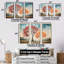 «Mute Tone Maple Trees Collage II», ensemble d'art mural sur toile érable-107762758-107762760