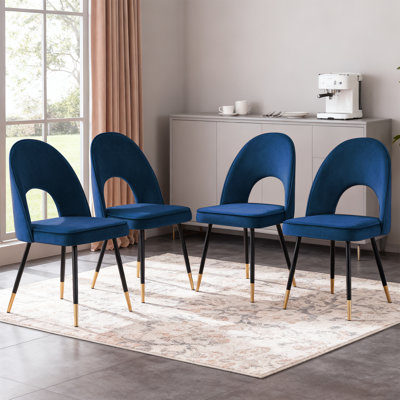 Zackery Velvet Upholstered Dining Chair Parsons