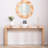 Modern Console Table With Chevron Patterned Top