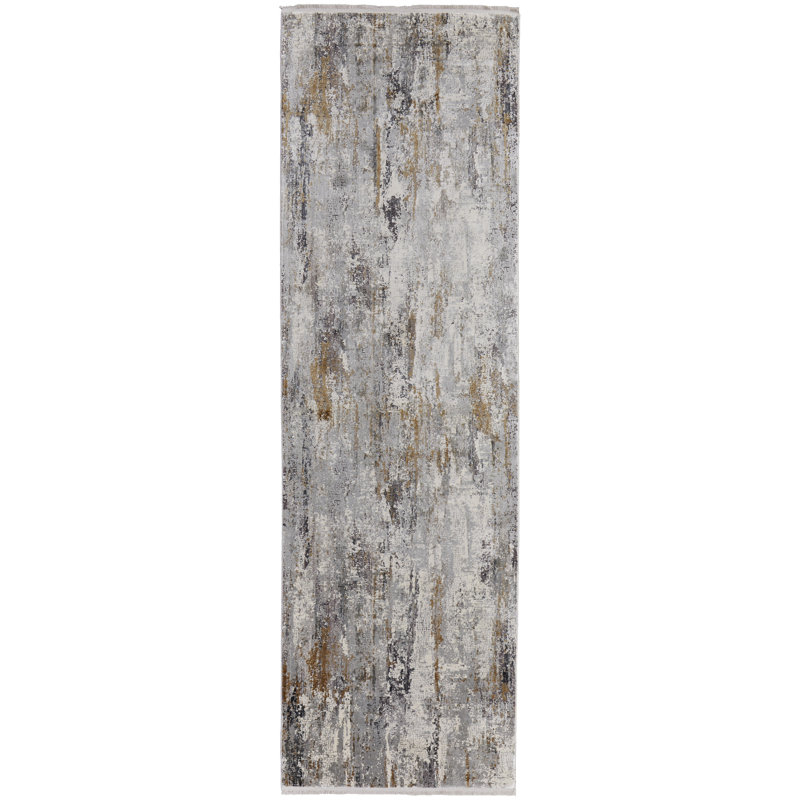 Whitten Performance Abstract Indoor Rug, Runner 3'1" x 10'