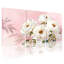 Pivoine blanche, reproduction d'art sur toile tendue sur toile, ensemble de 3-2037413971