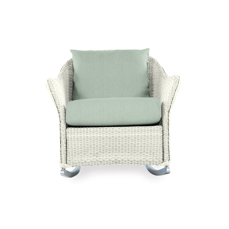 Weekend Retreat Outdoor Rocker Chair, Demo Oatmeal, Ivory
